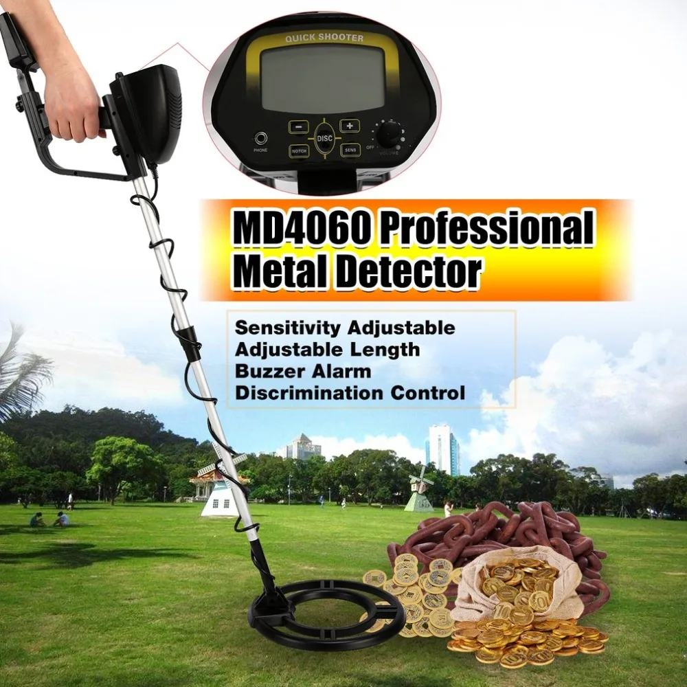 Прямая поставка ACEHE MD4060 Professional портативный мини подземный детектор металла
