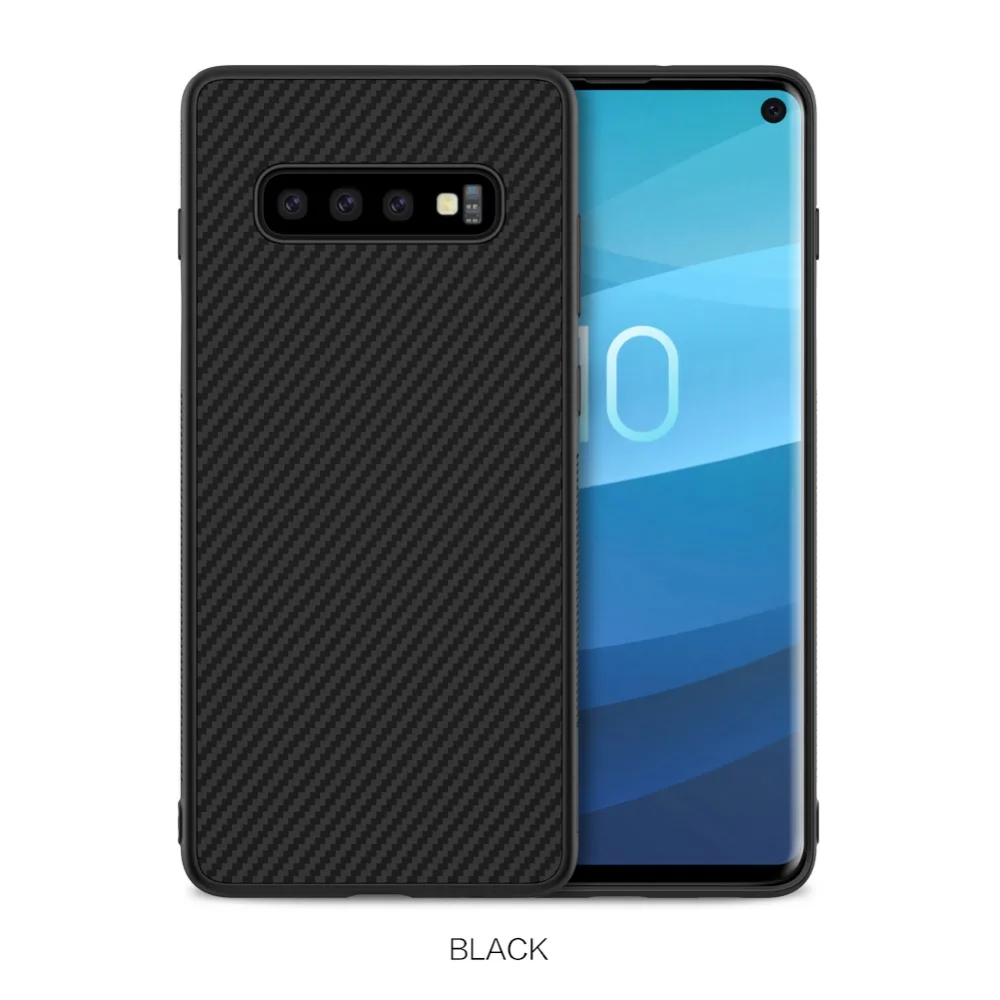 Чехол для samsung Galaxy S10 Plus S10+ S10E Nillkin из синтетического волокна из углеродного волокна PP задняя крышка для samsung Galaxy S10 Plus чехол