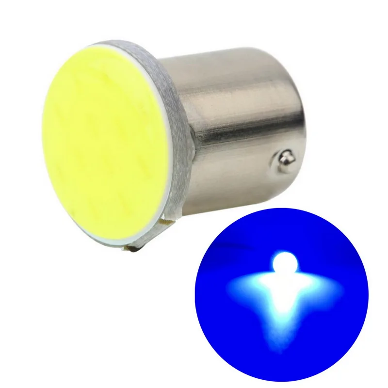 1 шт. Cob P21W 12 SMD СВЕТОДИОДНЫЙ Автомобильный светильник для парковки, супер яркий 1156/1157 12В для салона автомобиля, наружный задний фонарь для грузовика, сигнальная лампа - Испускаемый цвет: 1157-blue