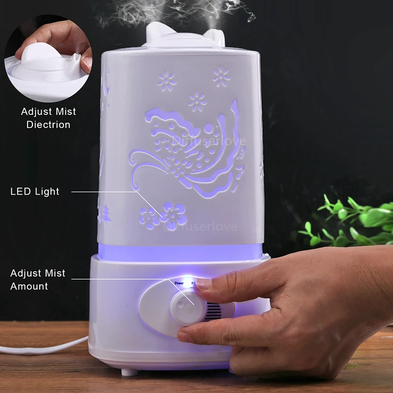Увлажнитель воздуха Diffuserlove для дома освежитель с распылителем эфирных масел 1 5 л