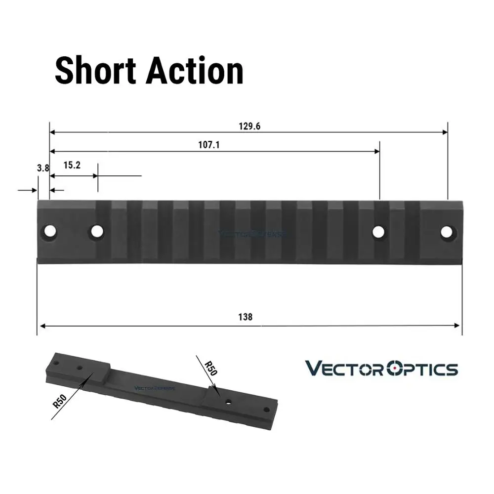 Victoptics тактический 20 MOA стальное крепление для прицела Базовый адаптер Remington 700