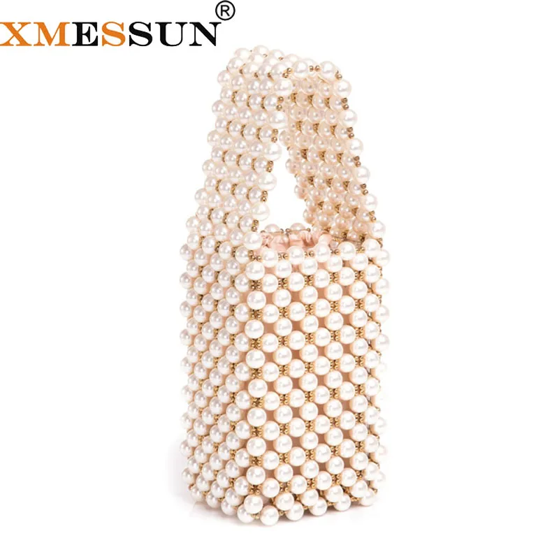 Сумка с жемчугом XMESSUN сумка тоут бисером Женская Вечерние няя элегантная лето 2021