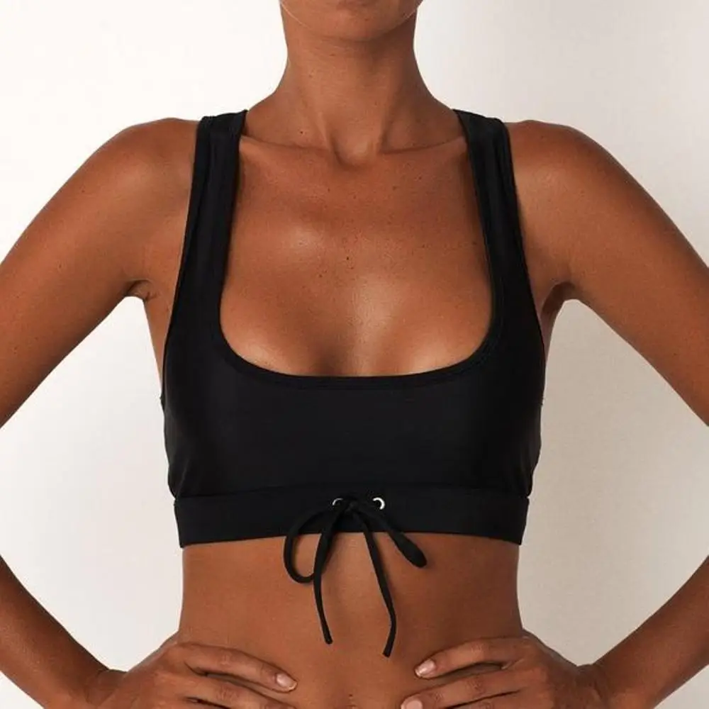Летняя пляжная одежда купальник спортивный бикини 2 предмета Женский