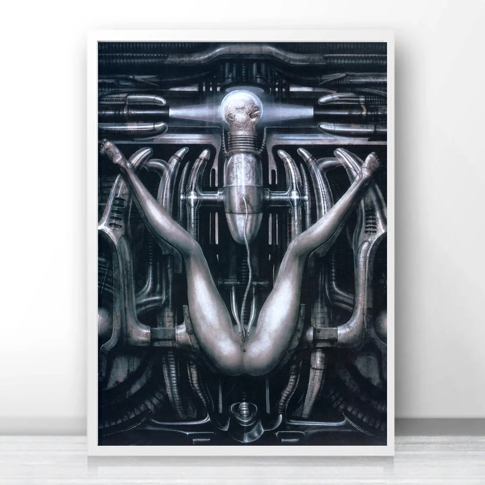 Плакаты из шелковой ткани Giger Li с изображением черепа|Рисование и каллиграфия| |