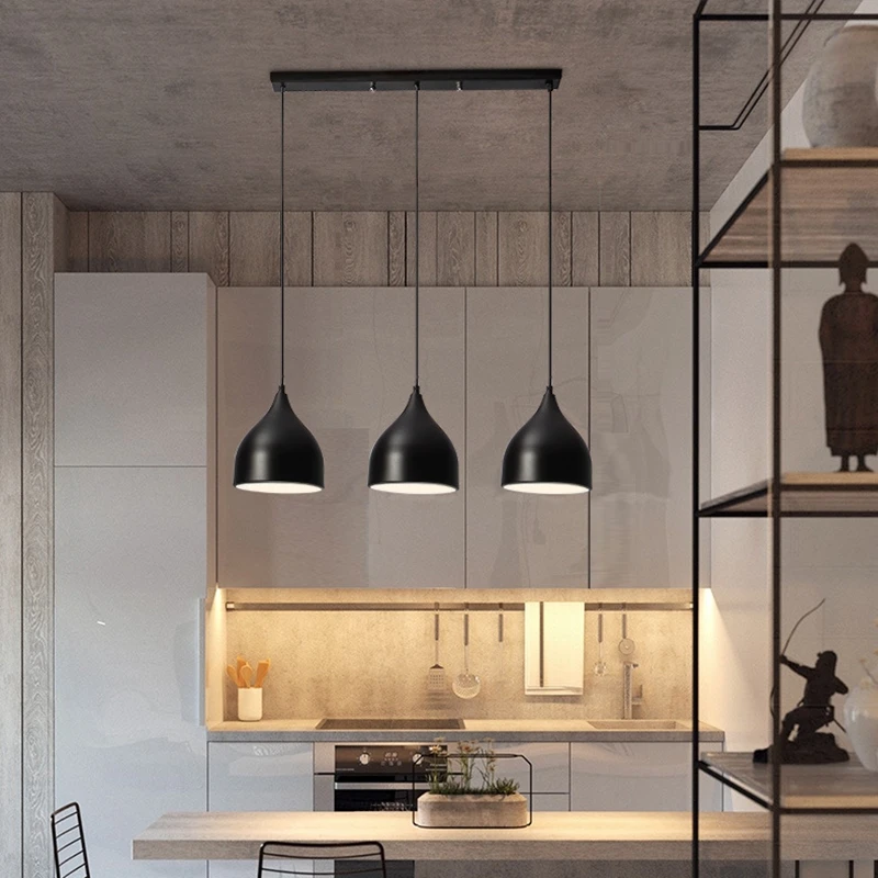 Современные подвесные потолочные светильники LukLoy в стиле лофт для кухни