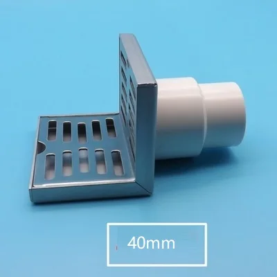 Drain 40mm Tube 304, нержавеющая сталь, тот же слой, боковой ряд, трап, настенный ряд, балкон, стена, угол, л, водосток, трап - Цвет: Drain 40mm Tube