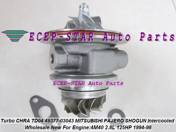 Турбокартридж CHRA TD04 49377 03043 03041 ME201636 Турбокомпрессор Для Misubishi PAJERO Shogun Intercool 94 4M40 4M40T