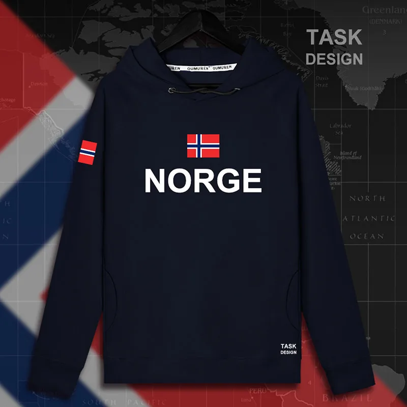 Norway Norge NOR Nordmann NO мужские толстовки с капюшоном, пуловеры, мужские толстовки, тонкая новая уличная одежда, свитера, новинка 01 - Цвет: hooded-navy