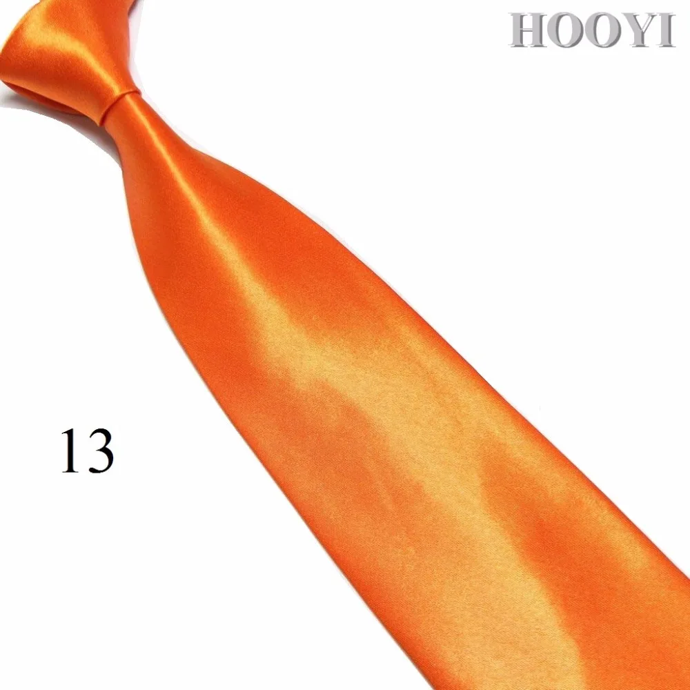 HOOYI модные однотонные мужские желтые золотые шейные Галстуки широкий галстук