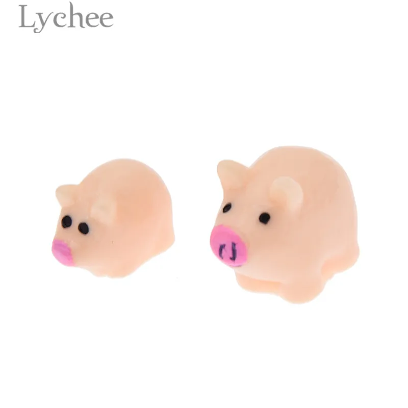 Lychee Life 10 шт. Kawaii полимерная свинка микро ландшафтный дизайн миниатюрные милые