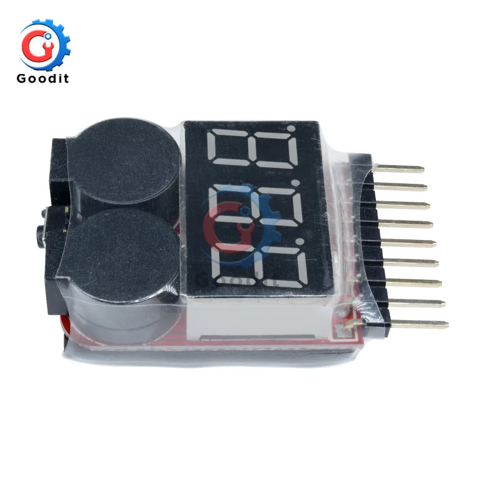 Цифровой сигнал с низким звуком 10 шт. 2 в 1 1S-8S Lipo/li-ion/Fe RC лодка аккумулятор