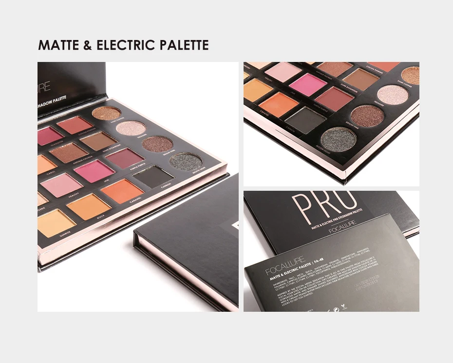 FOCALLURE Новые 20 цветов матовые и электрические Pro Тени для век Shimmer Nude блестящие тени палитра Magic Star коллекция