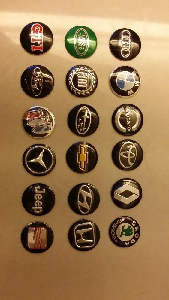 100 шт./лот ключа Автомобиля Металла логотип Складной ключ наклейка с логотипом 14