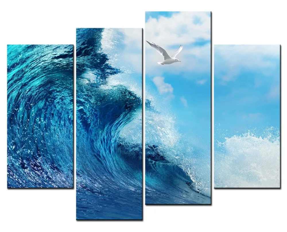 4 шт./компл. волнистые и чайные чаши для настенного декора украшения дома Картина