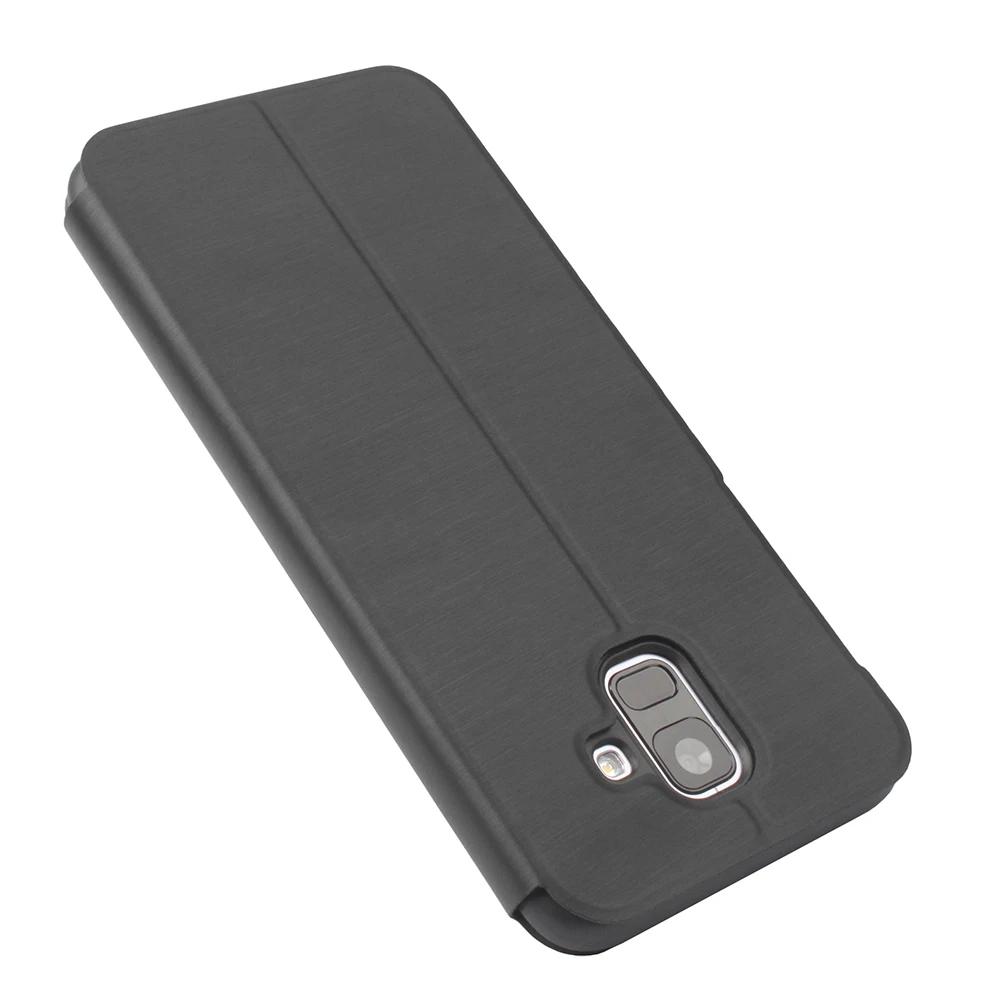 Кожаный чехол для Fundas samsung Galaxy A6 2018 Coque Чехол книжка телефона с кошельком и крышки