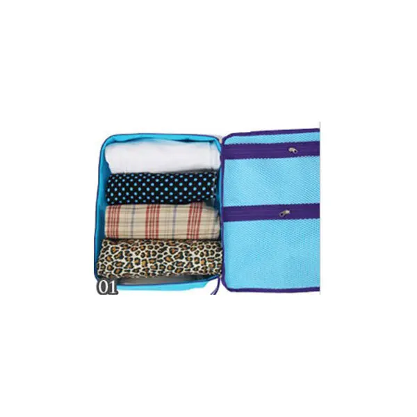 4 шт./компл.(четыре штуки различных размеры) одежда классифицированы Travel Organizer multi для женщин багажные сумки - Цвет: blue