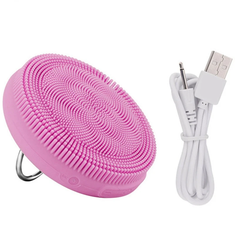 Usb Силиконовое очищающее средство для лица для мытья лица Массажер щетка для рук кольцо водонепроницаемый зарядный Очищающий Инструмент лицевой уход за кожей