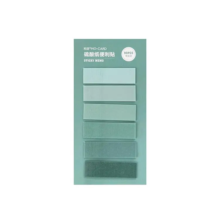 90sheets Creative Gradient Color Memo Pads N Times Sticky Notes Index Paper Divider Stickers Self-adhesive Sticky Paper Bookmark - Цвет: D