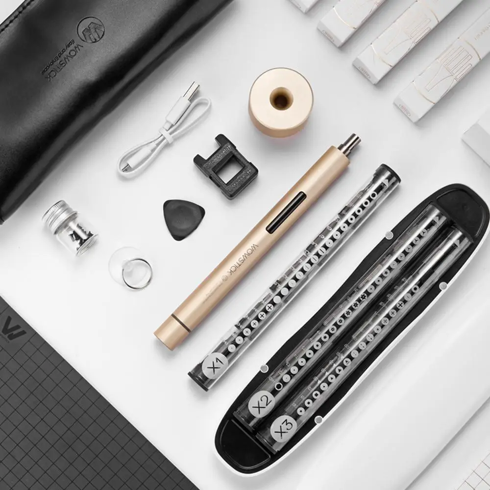 Новый Xiaomi Wowstick 1 + прецизионный электрический комплект отверток заряжаемый DIY