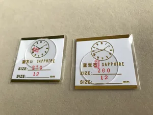2 шт., сапфировое стекло для часов, 24-1,2 мм