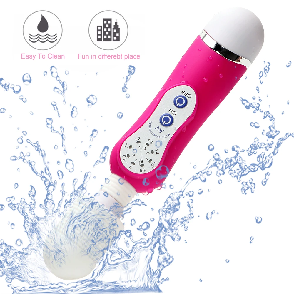IKOKY 16 Speed AV Stick Wand Vibrator Sex Toys for Women G-Spot Massager Faloimitator Clitoris Stimulator | Красота и здоровье