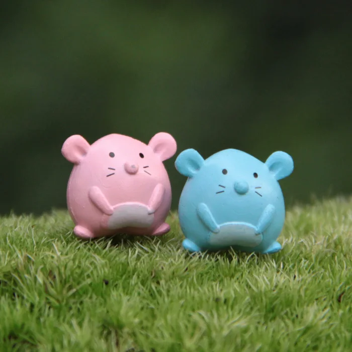 1 шт. фигурку случайный Hamtaro пара 3 см ПВХ DIY микроскопическая бонсай садовые