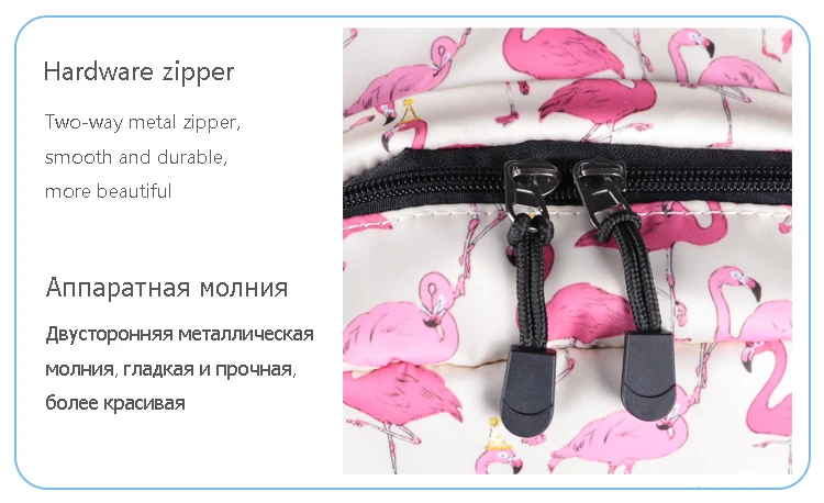 CIKER женский милый рюкзак с принтом фламинго для девочек-подростков, школьные сумки для ноутбука, большая дорожная сумка Mochila