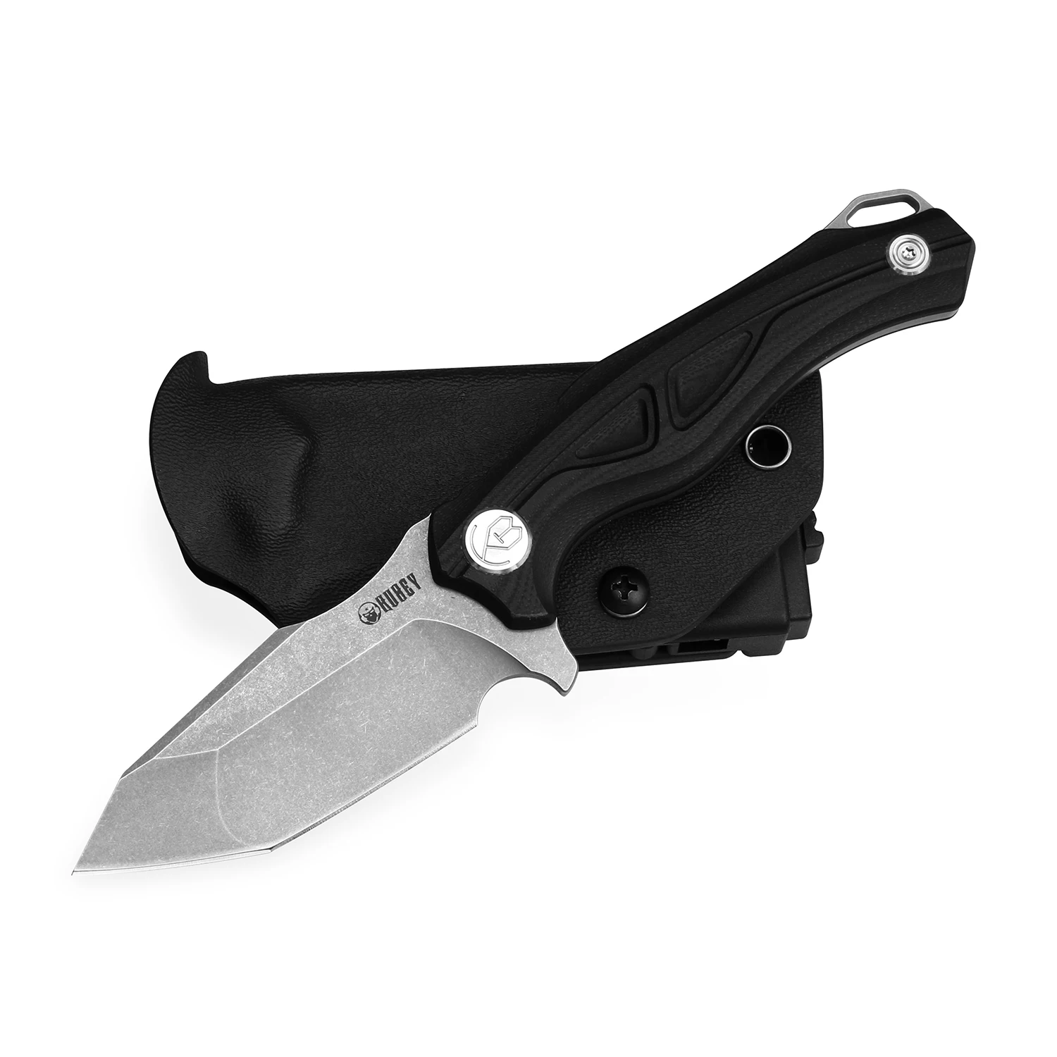 KUBEY KU230 тактический нож с фиксированным лезвием и ножной Kydex D2 лезвие и Ручка G10 для выживания на открытом воздухе самообороны и EDC