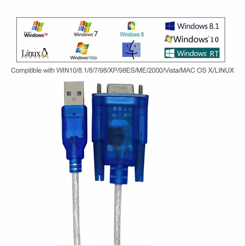 USB к RS232 Женский Кабель USB к последовательному порту отверстия 9 отверстий USB к DB9 Женский