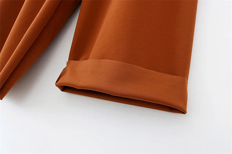 

Summer Casual Pants women Cotton Wide leg Pants Solid Plus size Ankle-Length Pants Women Loose Elastic Waist Trousers