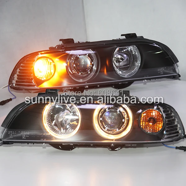

For BMW E39 LED Angel Eyes Head Lamp 1995-2003 year LF
