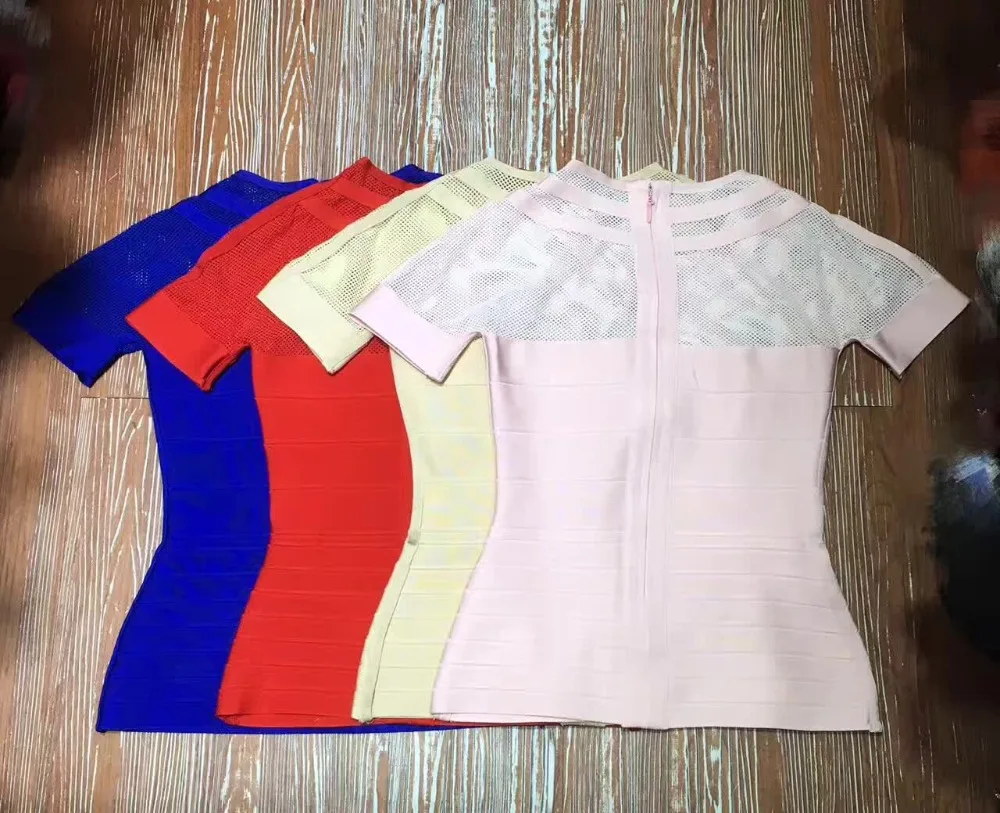 Женский топ с круглым вырезом розовый сетчатый Длинный Сексуальный облегающий