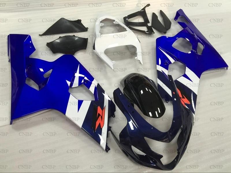 GSX R 600 2004 Abs обтекатель GSXR 750 2005 K4 синий черный набор для всего тела 04
