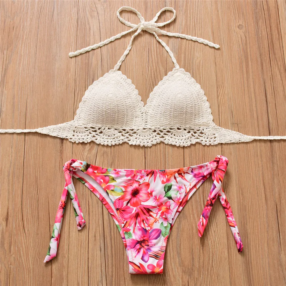 Бикини mujer с принтом комплекты бикини для женщин пуш ап сексуальный Maillot de Bain