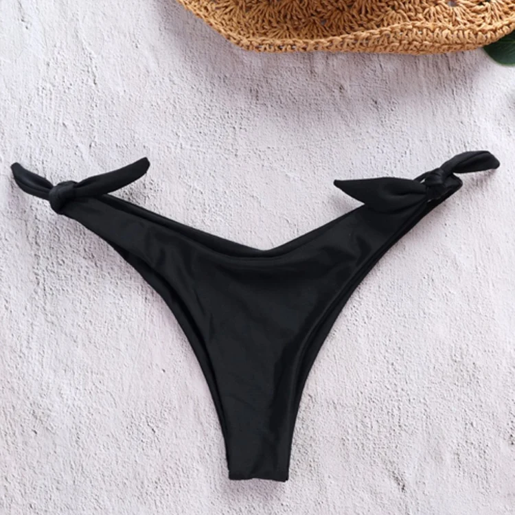 

Hollowed Plaid Sexy Bikini Set Women String Swimsuit Push Up Swimwear 2019 Tied Thong Brazilian Bikini Bathing Suit Swim Wear
