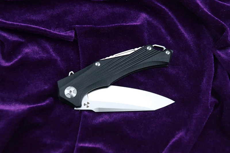 LEMIFSHE JK3287-G10 Флиппер D2 стальное лезвие G10+ стальная ручка Открытый охотничий Карманный кухонный фруктовый Складной Нож EDC инструмент