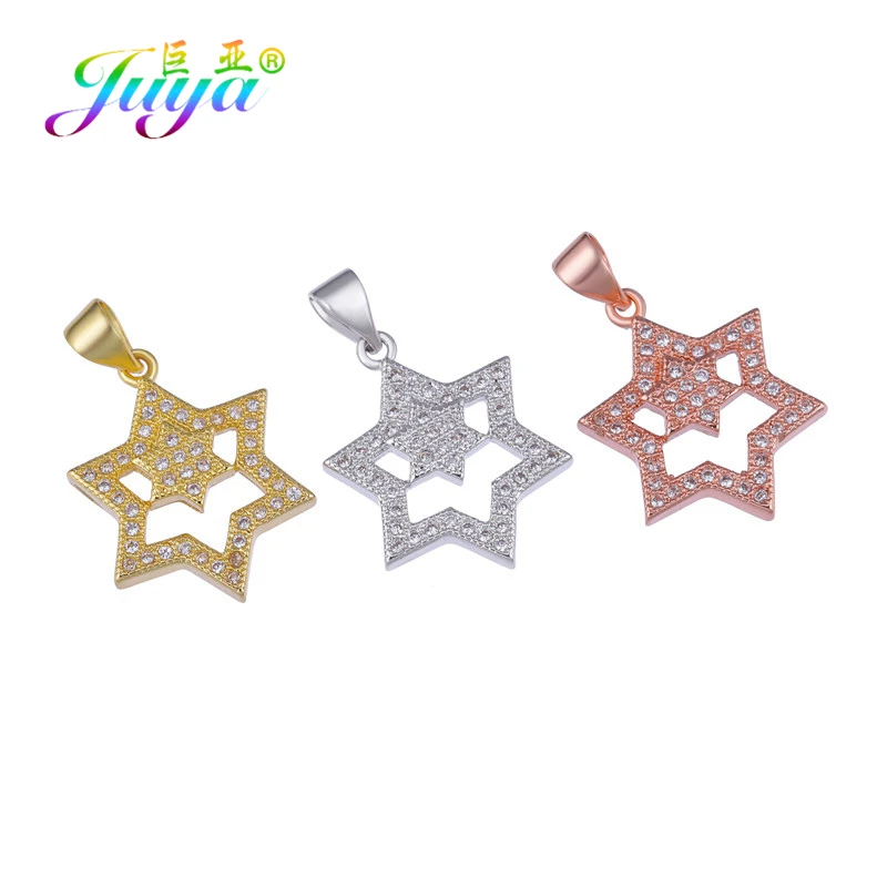Juya DIY религиозная бижутерия аксессуары ручной работы крест подвески Звезда