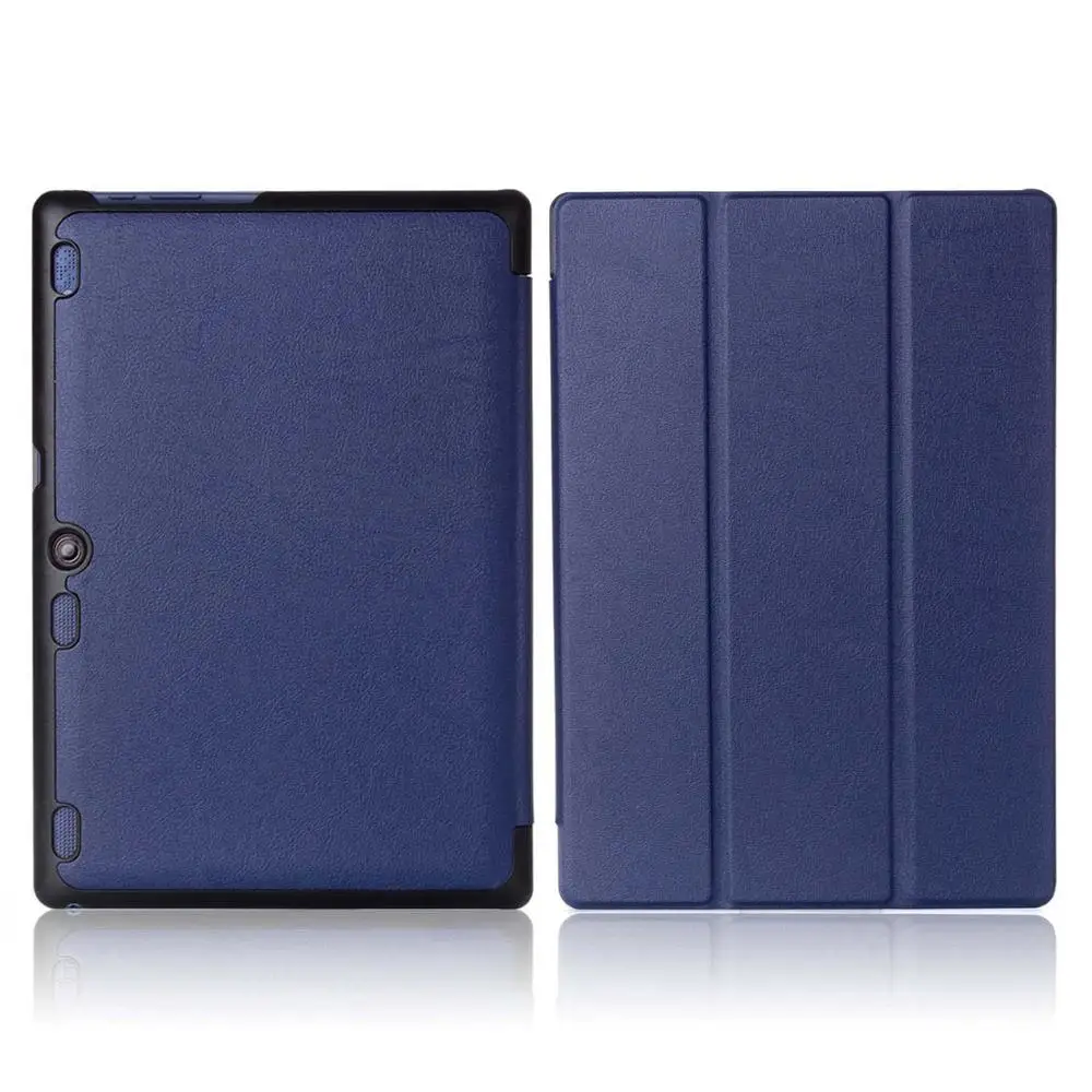 Ультратонкий чехол-подставка для lenovo tab 10 tb-x103f Tab 2 A10-30 TB2-X30F Tablet funda для Tab 3 10 Plus Tab3 10 - Цвет: Tab2 A10 KST DarkBlu