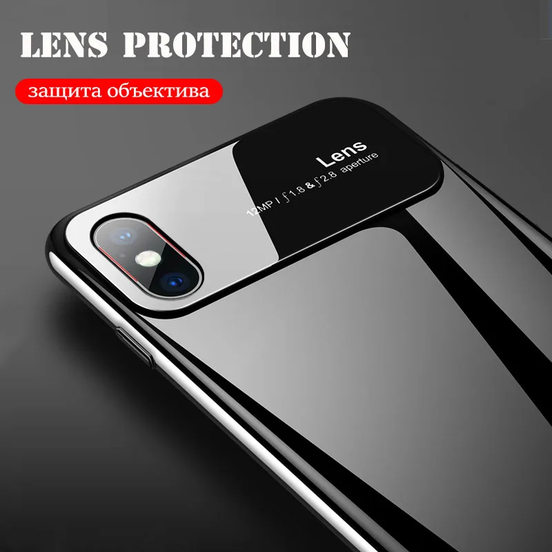 Роскошные Зеркало чехол для телефона apple iphone 7 8 Plus X жесткий защитный 6 6S Полный
