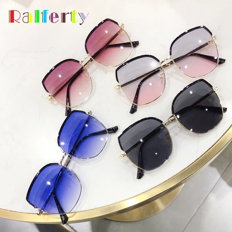 Ralferty Elegant Ladies Sunglasses New Oversized Women Sun Glasses Female Big Frame Shades lunette soleil femme Oculo M2340