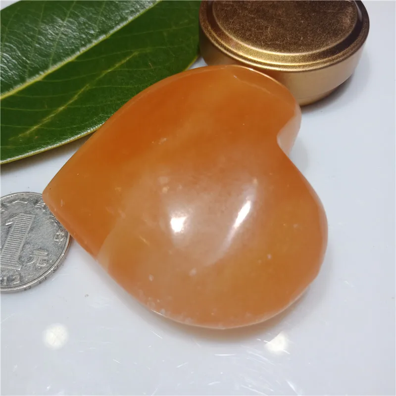 Натуральный кристаллический камень jacinth Selenite в форме сердца кварцевые