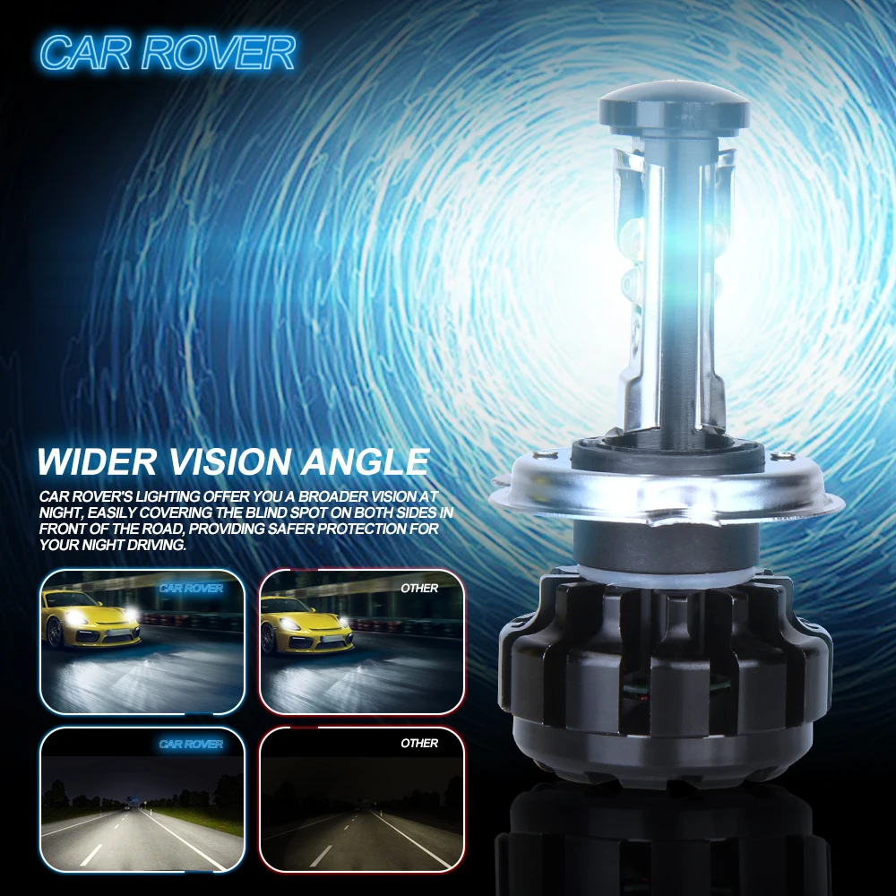 Автомобильные Rover 60 Вт Супер яркие автомобильные лампочки H7 LED H4 H1 H3 H11 H13 9005 9006 9008