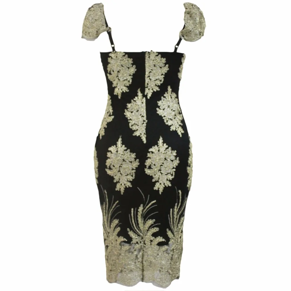 FGirl Украине деловая модельная одежда Платья для вечеринок Для женщин золотистой