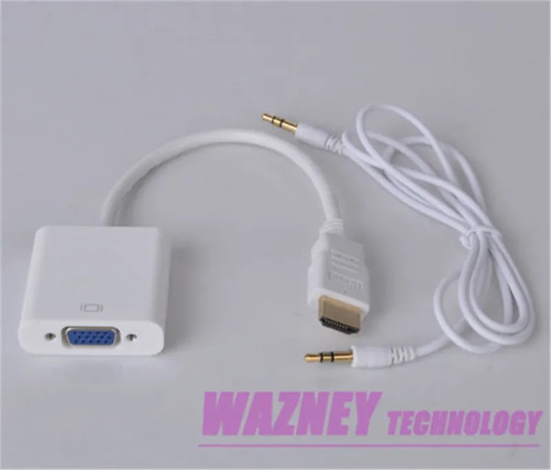 HDMI в VGA с разъемом 3 5 мм аудио кабель видео конвертер адаптер для Xbox 360 PS3 PS4 PC