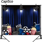 Фон для фотосъемки с изображением попкорна в голливудском стиле