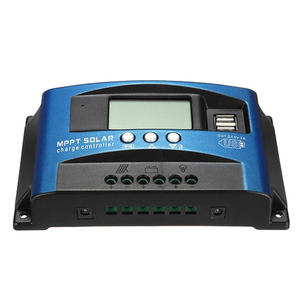 100A регулятор MPPT солнечной панели Контроллер заряда 12 V/24 V Авто отслеживания фокуса AU