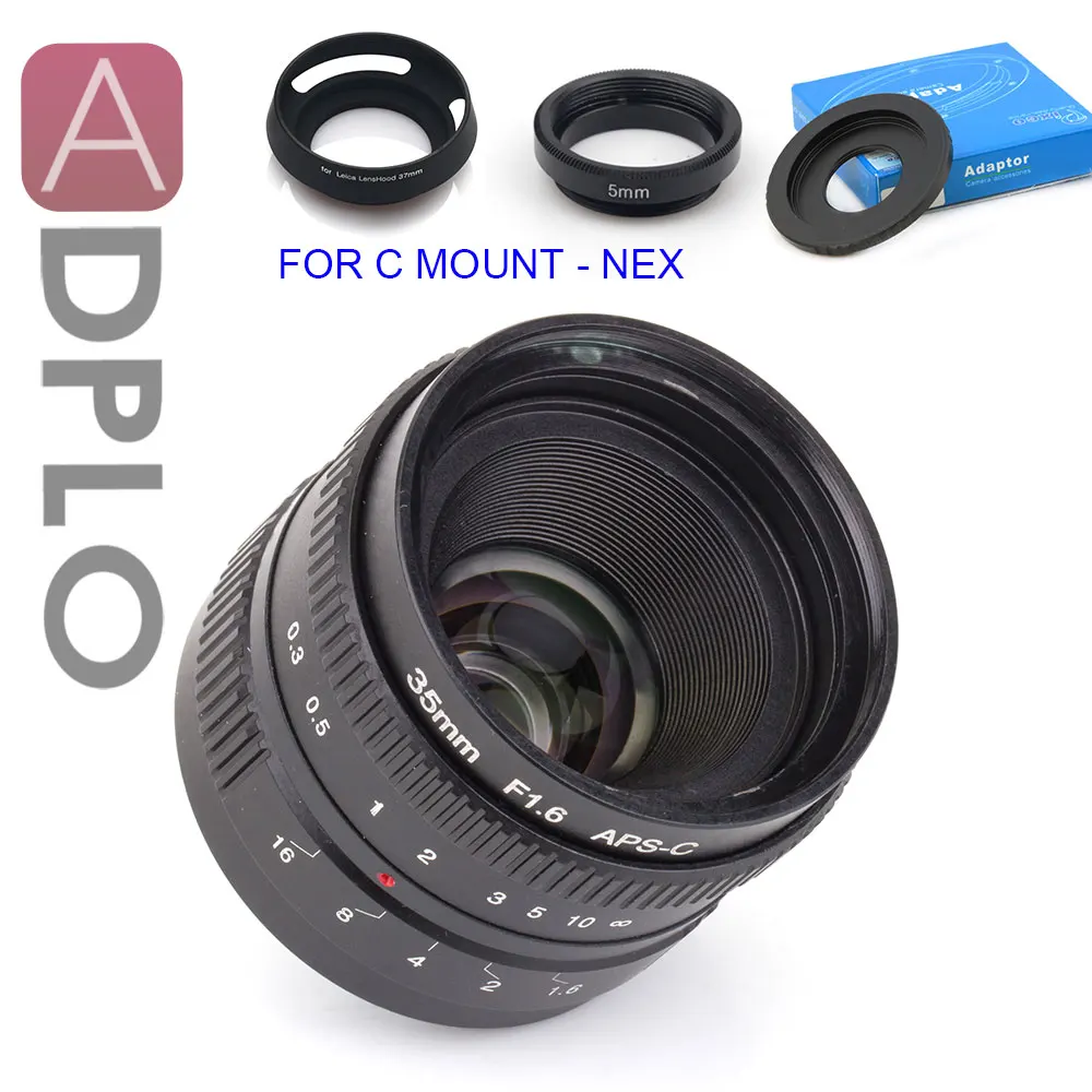 Объектив ADPLO 35 мм f/1 6 + 3 подарочных комплекта для Nikon 1 M4/3 micro 4/3 Pentax Q Nex Fuji fx камеры