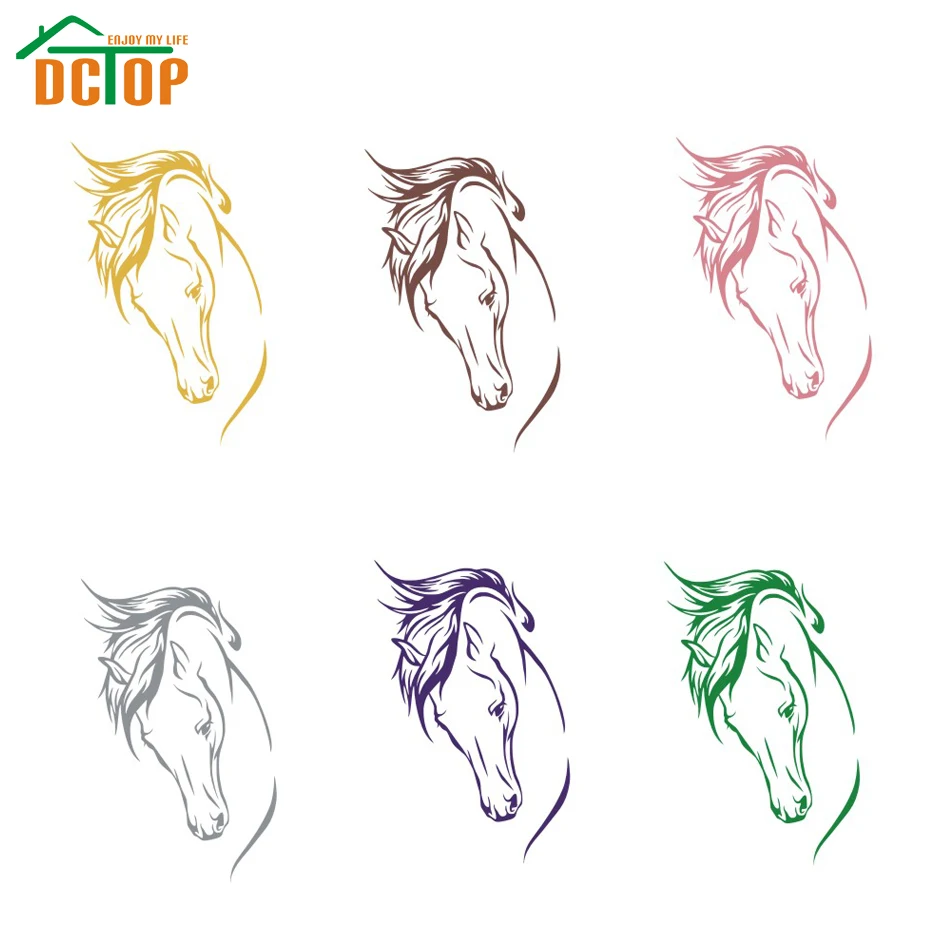 Голова стикер на стену лошадь обои животные художественные наклейки