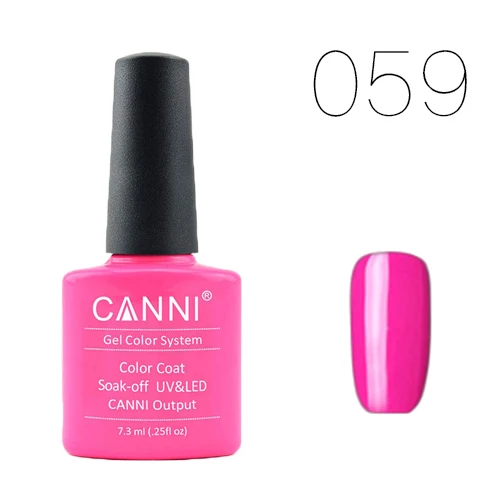 59 CANNI UV лак для ногтей 145-168 Блестящий УФ-гель для ногтей лак светодиодный впитывающий клей для нейл-арта УФ-гель лак 238 цветов CN03 - Цвет: 59