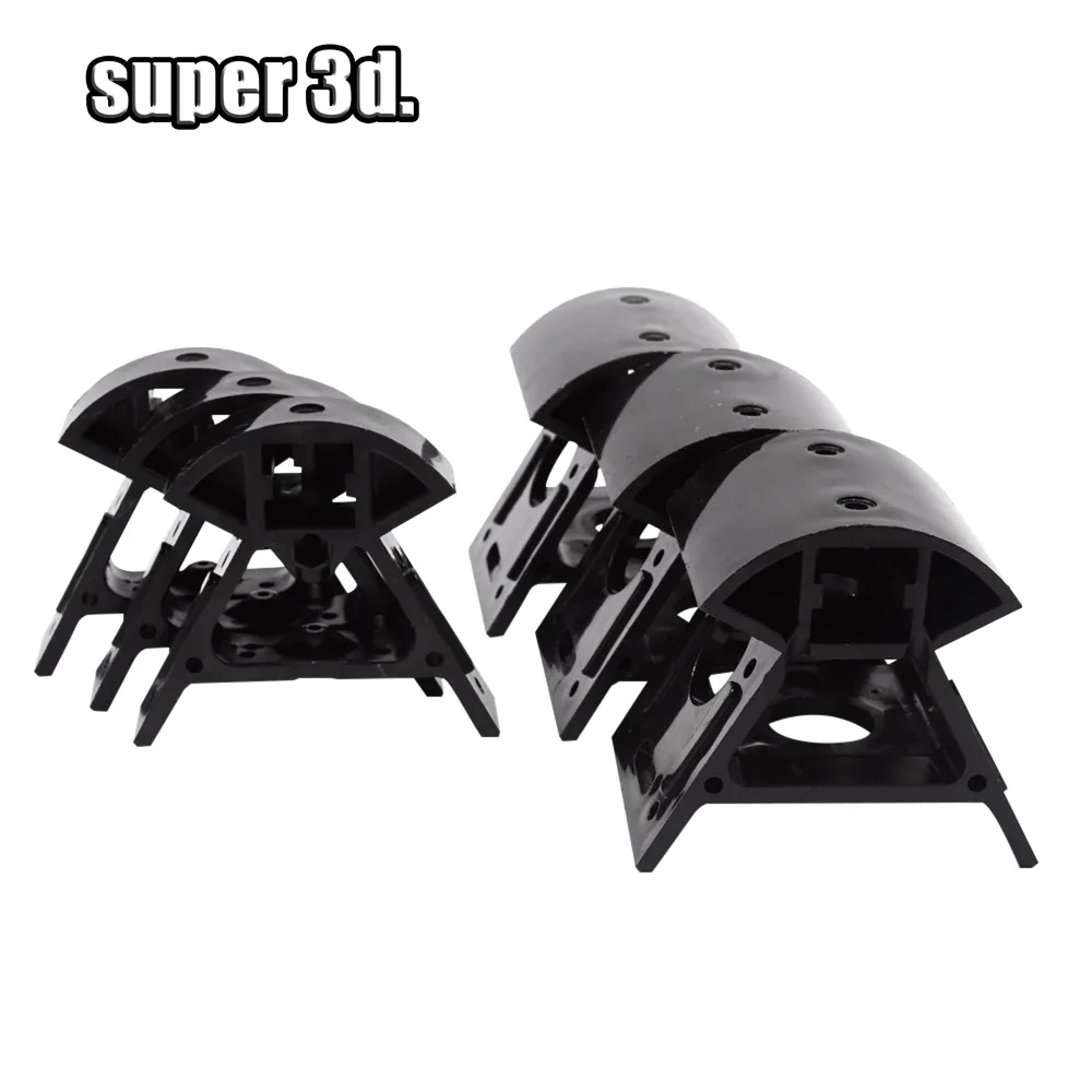 Reprap Kossel пластиковые углы 3D части рамы принтера Vertex Delta 3 большое дно+ 3 маленький верх пластиковый профиль Vertex Kossel